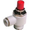FLOW REGULATOR METER OUT RELEASE VALVE ELBOW 6MM TO R1/8
